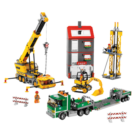 LEGO 7633 Baustelle LEGO Anzahl Minifiguren: 5, Anzahl Anleitungen: 4, Thema: LEGO City, Veröffentlicht in: 2009, Zahl: 7633-1, EAN: 5702014534445, UPC: 673419112420, Gewicht: 1.876 KG, Verpackungsmaße (lxbxh): 58 x 37 x 8.5 cm, Anzahl Teile: 878, Altersberatung: 6+