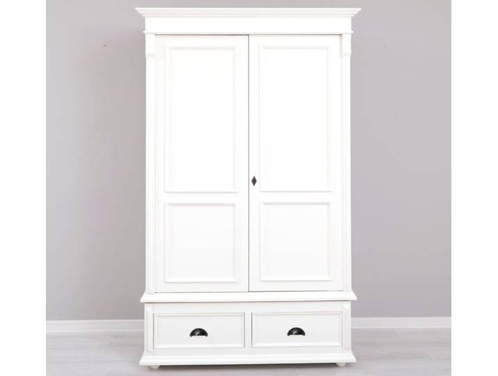 Landhausstil Kleiderschrank mit Schubladen weiß