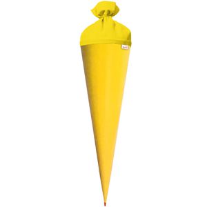 Roth Schultüte 667035, Rohling, gelb, für Mädchen und Jungen, rund, 70 cm