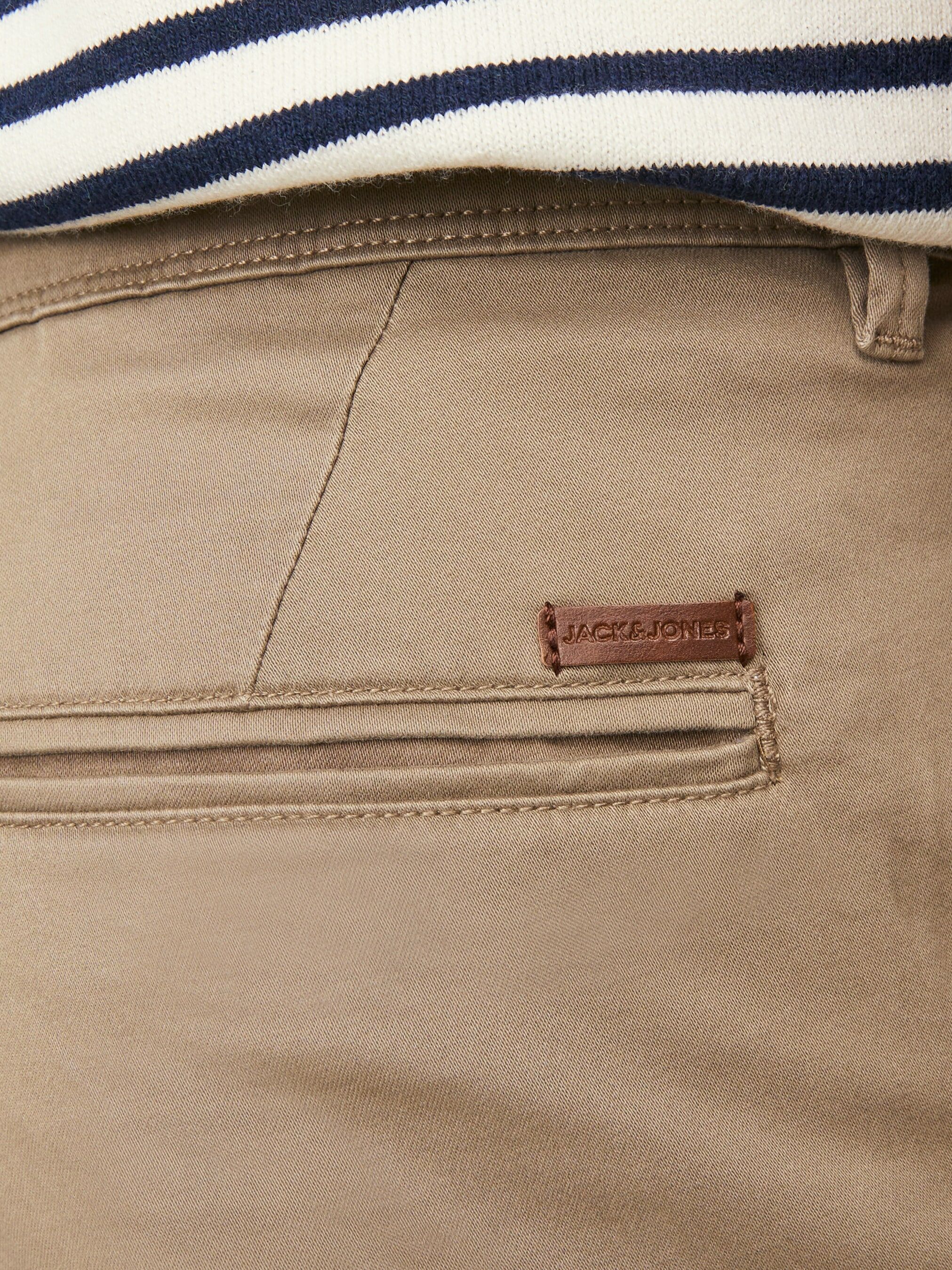 Jack & Jones "JJIMARCO mit Badge und hohem Tragekomfort" unifarben, modisch, slim fit, Baumwollmischung