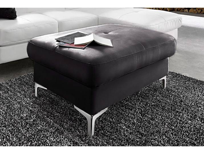 Hocker COTTA Sammy , schwarz, B:95cm H:47cm T:64cm, Hocker, Hocker