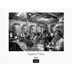 Casares Fine Art Edition, Kalender, Tapas y Vino Kalender 2027 - Wandkalender Fotokalender Spanien 42x55 cm- Fotokunstkalender sc