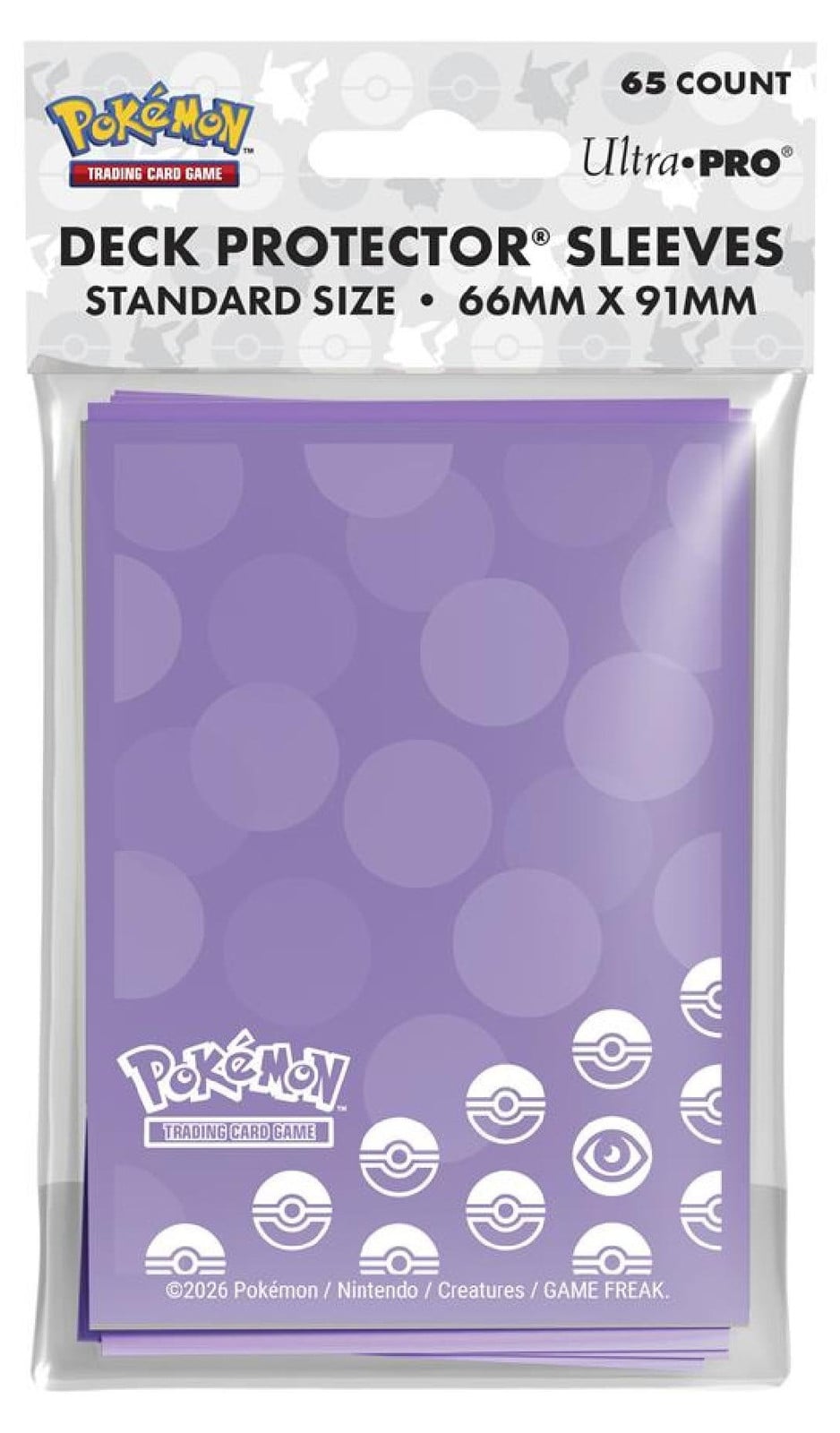 Ultra Pro Pokemon Kaarthoezen Psychic Type Energie 65-Pack