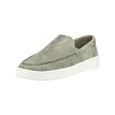 Slipper TOMS "TOMS Slipper Leder", Herren, Gr. 43, grau, Leder, Schuhe Slipper