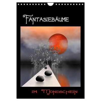 Fantasiebäume im Mondschein (Wandkalender 2027 DIN A4 hoch), CALVENDO Monatskalender