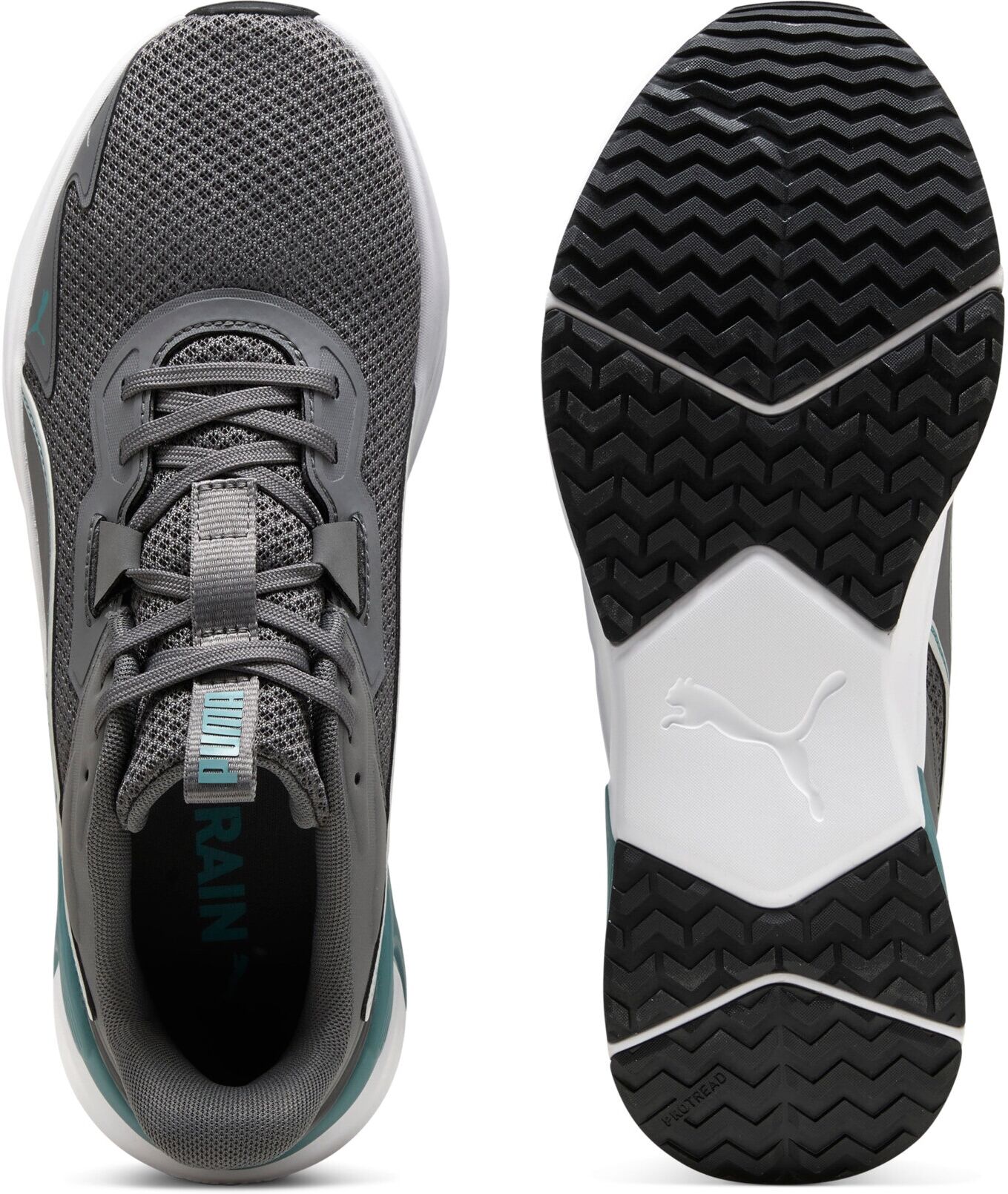 Trainingsschuh PUMA "DISPERSE XT 4", Damen, Gr. 39, Textil, cool schwarz gray, puma schwarz, puma weiß, baltic sea blau, Schuhe Trainingsschuh, Textil-Obermaterial, Gummilaufsohle mit PROTREAD-Technologie