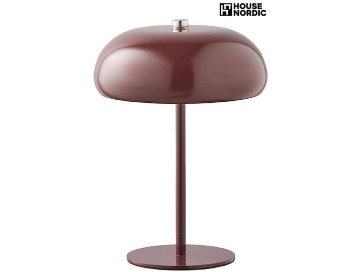 HOUSE NORDIC LED Lampe Über USB aufladbar MARGATE 18cm 48W bordeau