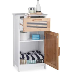Relaxdays, Badezimmerschrank, Badschrank (40 x 28 x 70 cm)