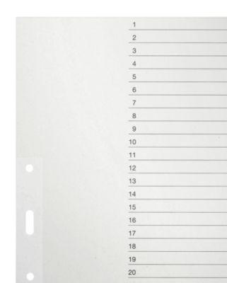 LEITZ® Papier-Register, DIN A4, Nr. 1231, 1-31 (31 Blätter)