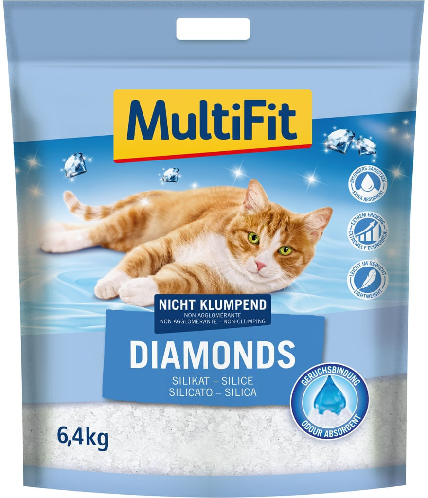 Multifit Diamonds Lettiera Assorbente 15L