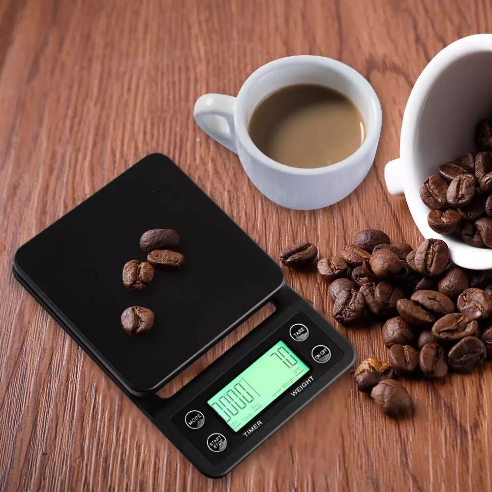INF Digitale Küchenwaage / Kaffeewaage 3 kg/0.1 g