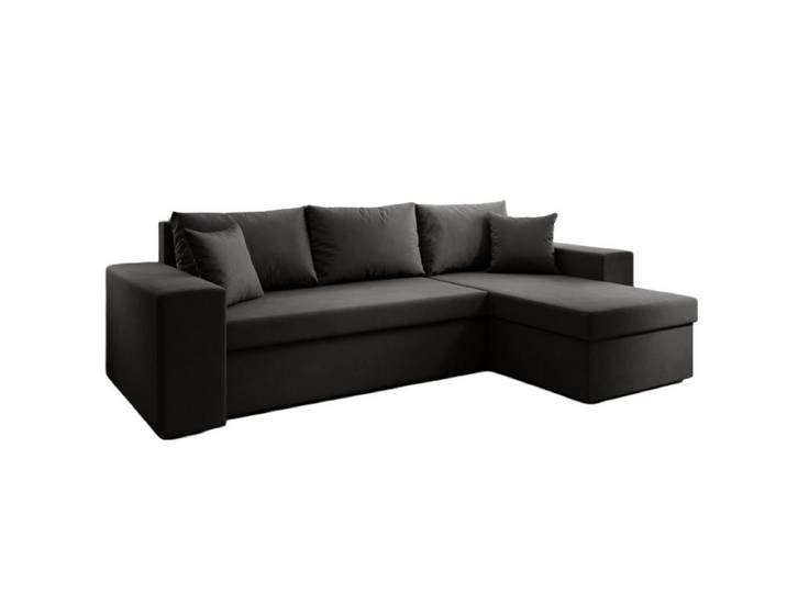 Luxusbetten24 Schlafsofa Designer Sofa Denver, mit Stauraum und Schlaffunktion