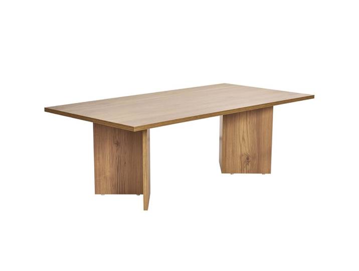 Table basse rectangulaire effet chêne foncé 119 cm