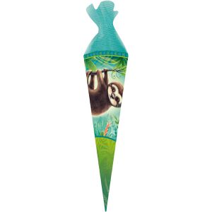 Trötsch Schultüte 11366N, Faultier, für Mädchen und Jungen, rund, 35 cm