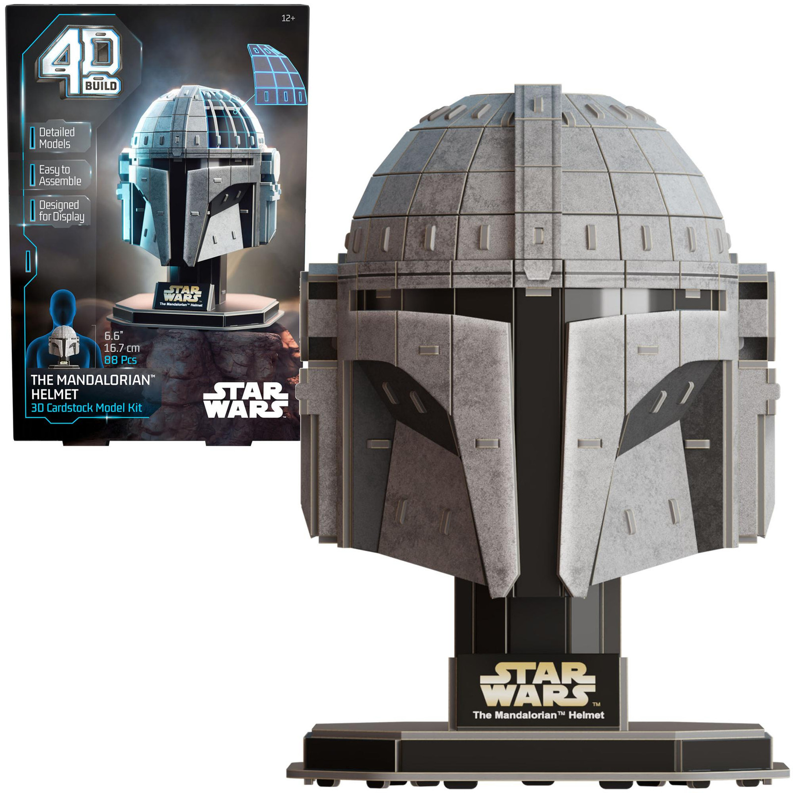 Spin Master 4D Bouwmodel The Mandalorian Helm Star Wars met 88 onderdelen