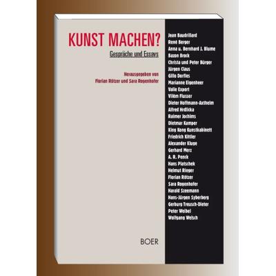 Kunst machen?, Taschenbuch von , Boer Verlag, 978-3-924963-23-1