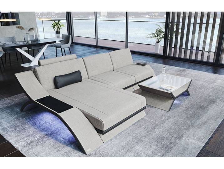 Stoff Ecksofa Calabria L-Form