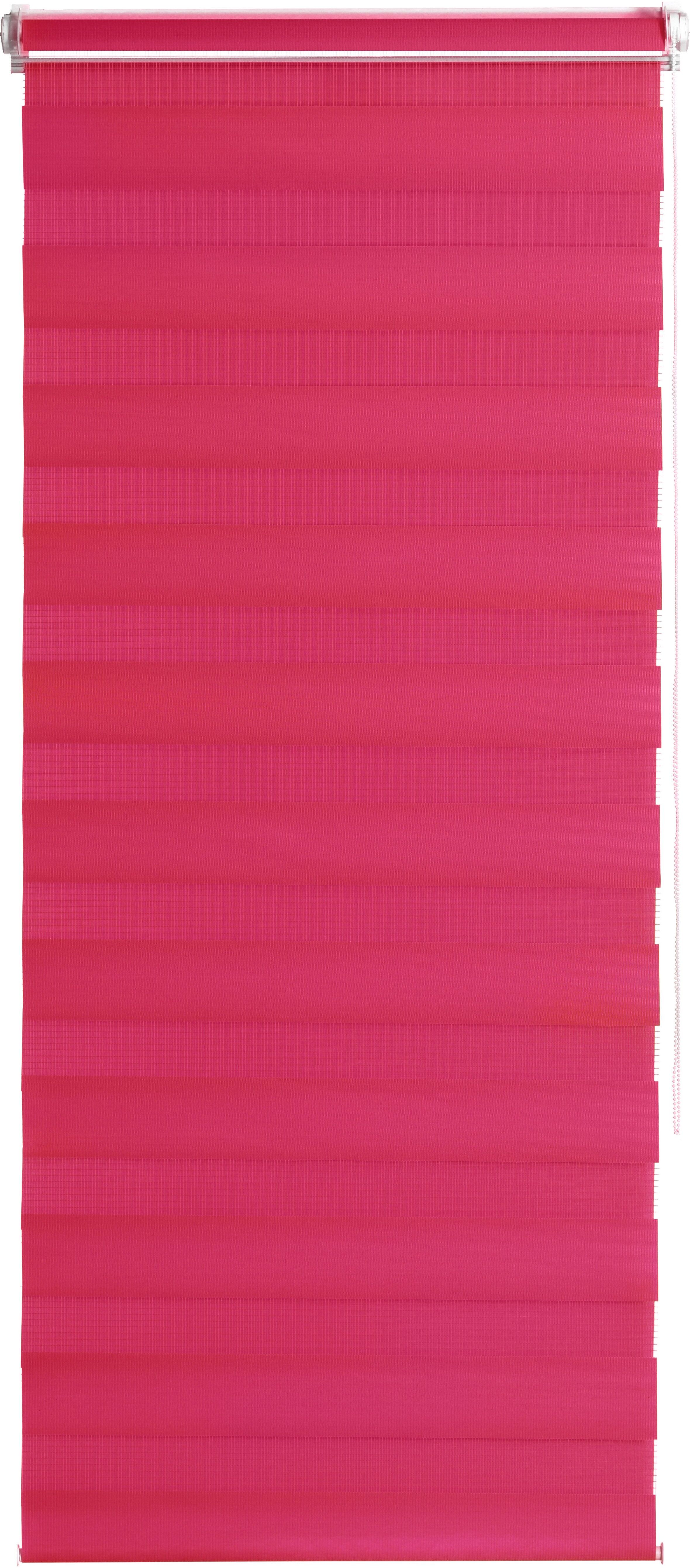 Doppelrollo K-HOME "Ancona" Gr. 10, pink (fuchsia), B:70cm H:200cm, Polyester, Rollos, Doppelrollo, im Fixmass fuchsia 200cm, 70cm