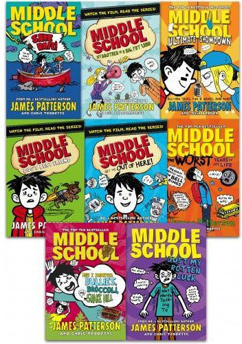 Arrow Middle School Series 8 Book Set by James Patterson – Funny School Adventure Books for Kids Ages 8–12