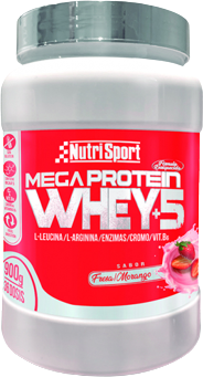 Nutrisport Mega Protein Whey 5 900 gr Strawberries
