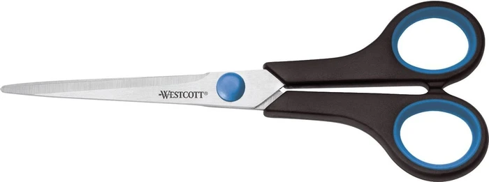 WESTCOTT Schere Easy Grip schwarz-blau 18,0 cm