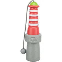 2x Trixie Schwimmspielzeug Aqua Toy Leuchtturm 26 cm, Orange, Grau, Hundespielzeug