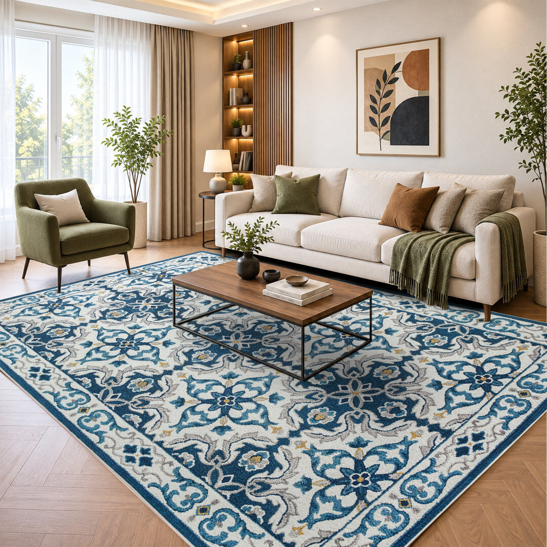 MOONLIGHT BEDDING Abstract Machine Printed Shag Area Rug LUNA Rectangle 200 x 290 cm