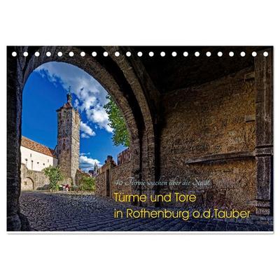 Türme und Tore (Tischkalender 2027 DIN A5 quer), CALVENDO Monatskalender