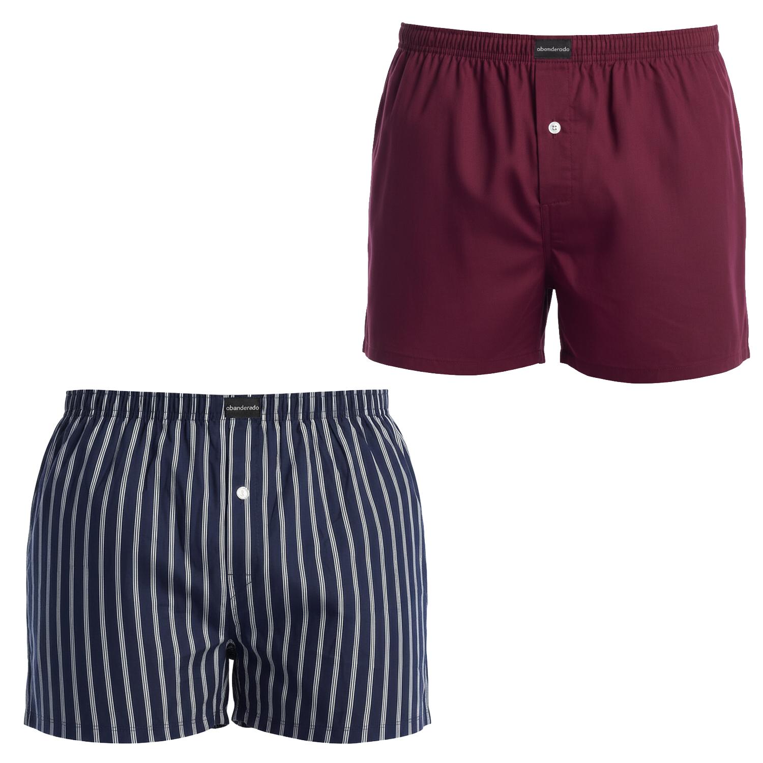 2er-Pack Herren Essenzielle Baumwoll-Boxershorts mit Öffnung AADXY
