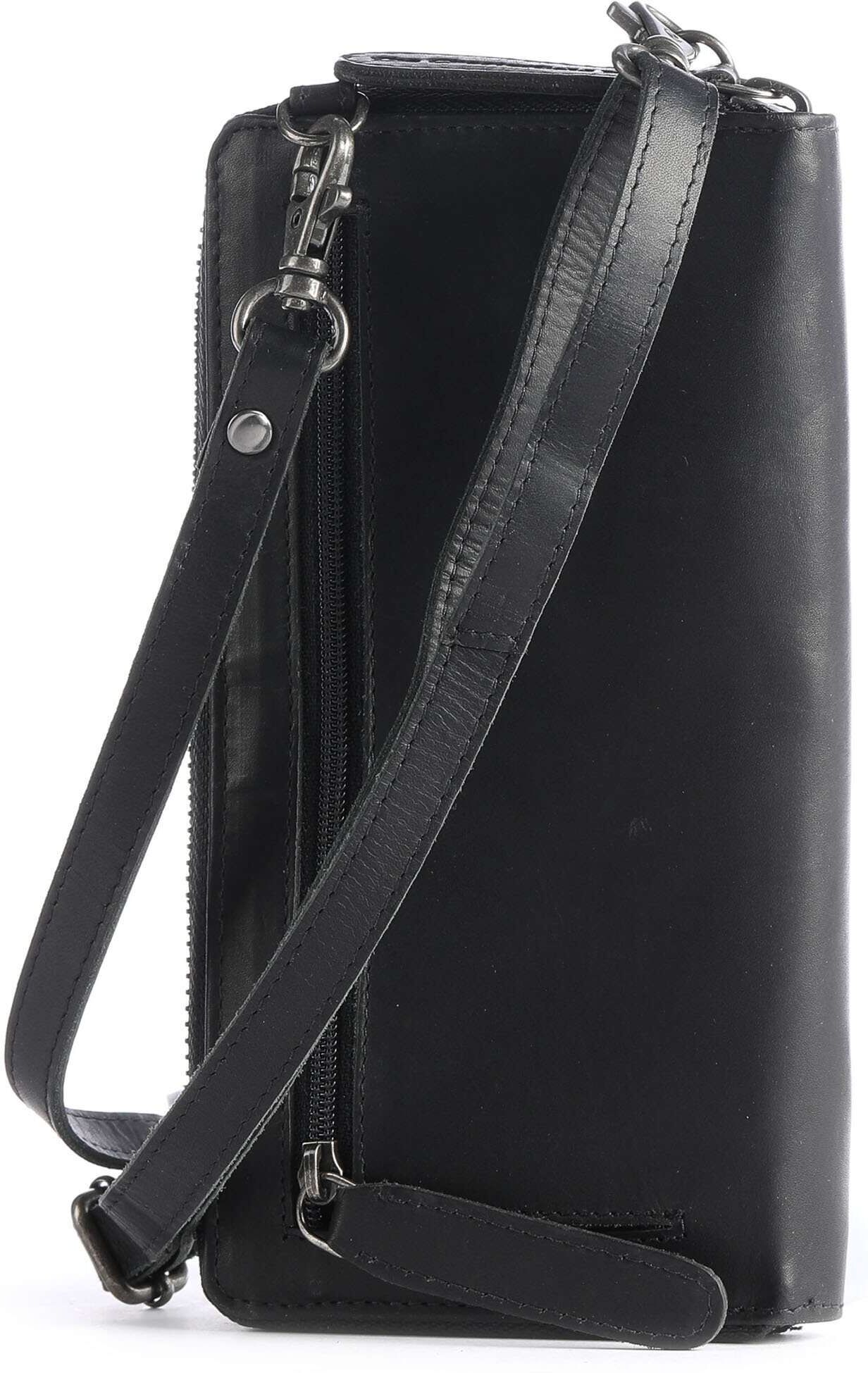 The Chesterfield Brand Malaga Handytasche aus Leder, schwarz