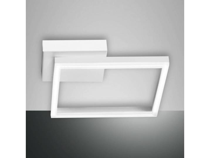 Fabas Luce LED Deckenleuchte Bard, dimmbar, weiß / opal, für Wohn- / Esszimmer, Metall, Modern