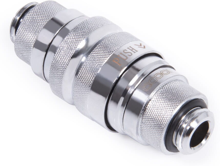 Alphacool Eiszapfen Schnellverschlusskupplungsset G1/4 AG - Chrome