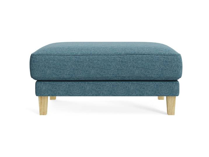 Hocker Avena petrol Stoff/Holzfuss Eiche B 101 H 45 cm - Möbel Konfigurator: Traummöbel individuell zusammenstellen - Hocker