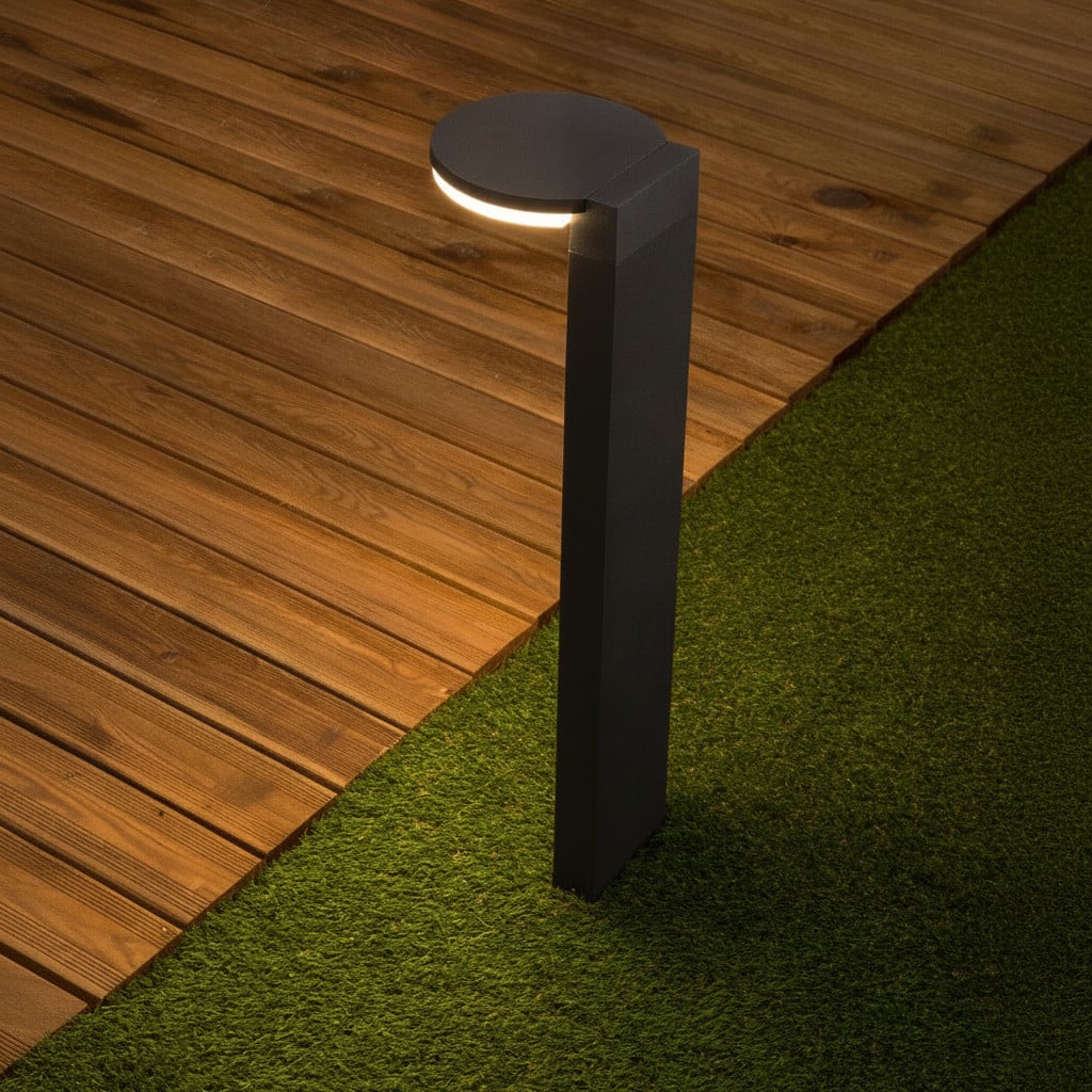 Lyora Design tuinlamp Posen grijs van aluminium