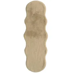 como Kunstfell mit weichem Rücken   ¦ beige ¦ Synthetische Fasern ¦ Maße (cm): B: 55