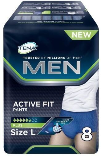 Tena Men's Incontinence Brief Size L 8 uds
