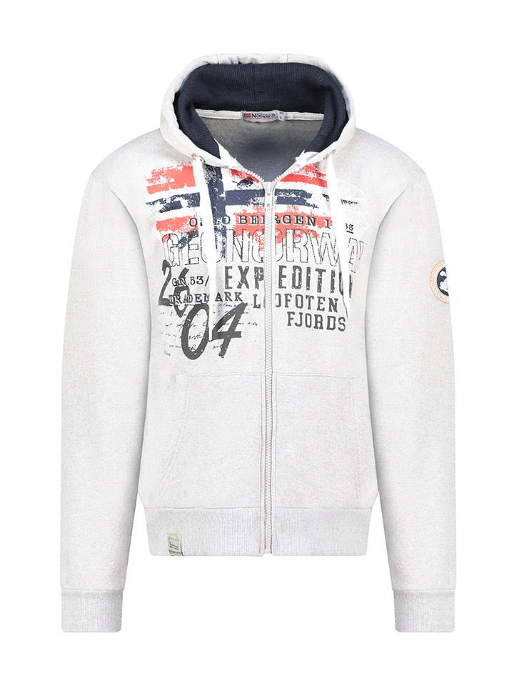 Geographical Norway Sweatjacke "Gelegant" in Grau - XXL