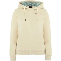 CHIEMSEE Sweatjacke mit kontrastfarbenem Kapuzen-Innenfutter, Größe L in Grau 130905