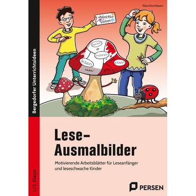 Lese-Ausmalbilder, Geheftet von Klara Kirschbaum, Persen Verlag in der AAP Lehrerwelt GmbH, 978-3-403-20460-2