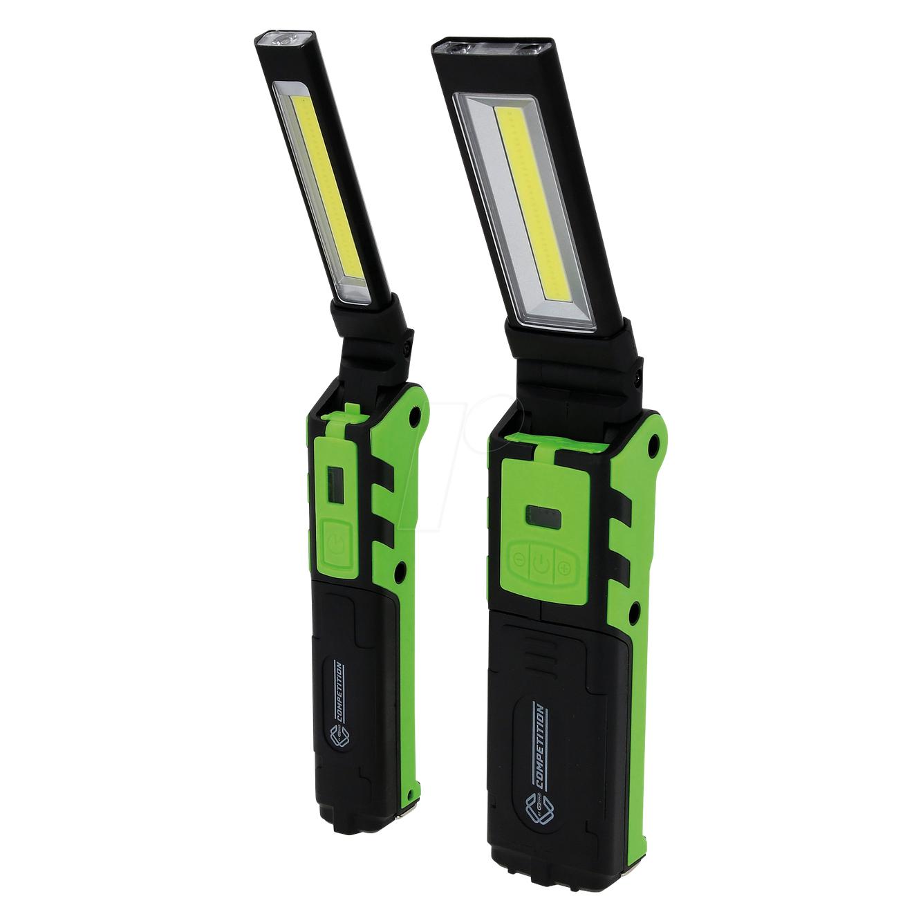 KS Tools COMPETITION LED-Arbeitslampen-Set 2-tlg, dimmbar, mit Powerbank (400 lm) (512.4505)