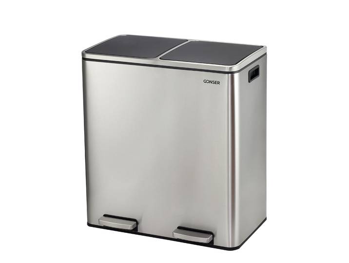 Abfalleimer 2 Fächer 60L