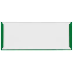 CombiCraft Etikettenhalter Aluminium selbstklebend 75x30mm in Grün - pro 10 Stück