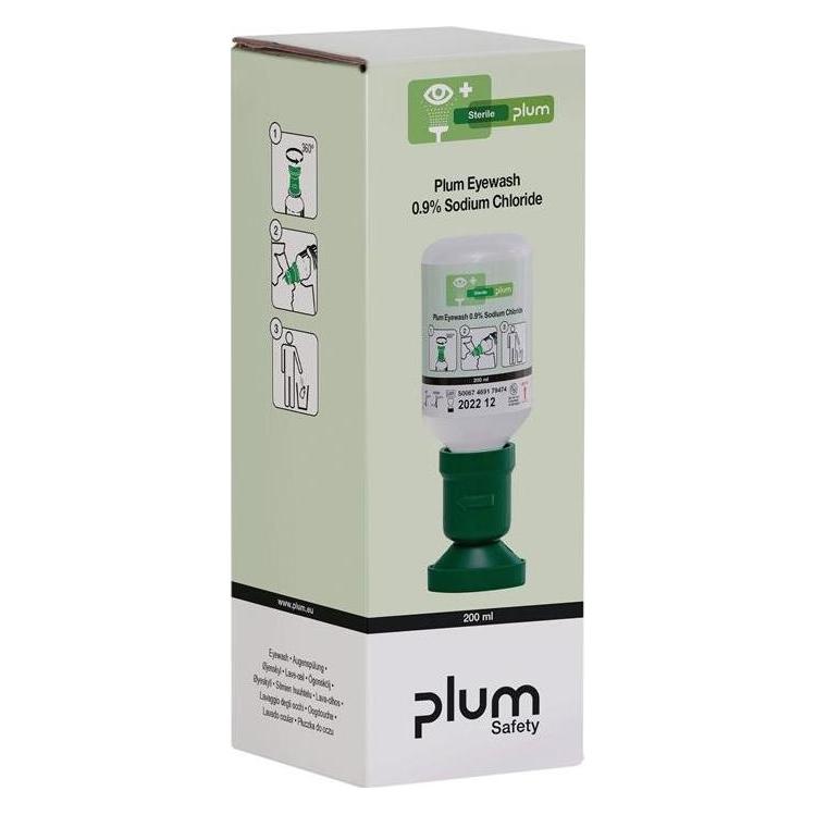 Plum Augenspülflasche 200 ml 3 Jahre (ungeöffnete Flasche) DIN EN15154-4 (4695)