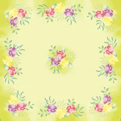 Duni Dunisilk®-Mitteldecke 84 x 84 cm Soft Tropics, 100 Stk/Krt (5 x 20 Stk)