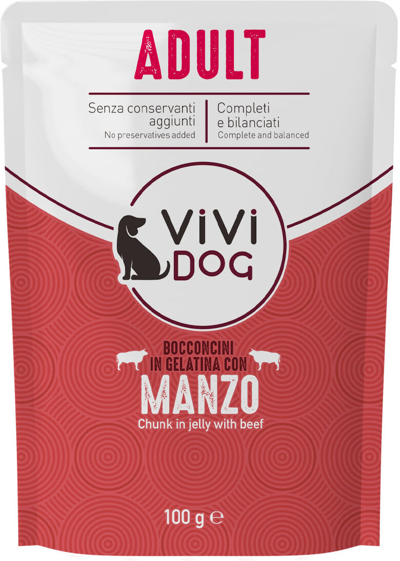 ViVi Dog Adult Busta Multipack 24x100G MANZO