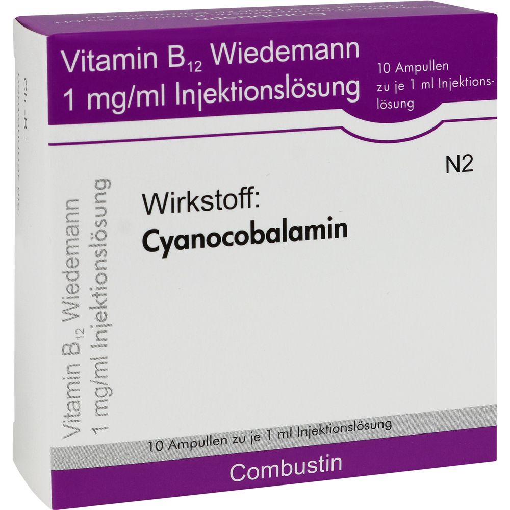 Vitamin B12 Wiedemann 1 mg/ml Injektionslsg.Amp. 10 St Injektionslösung