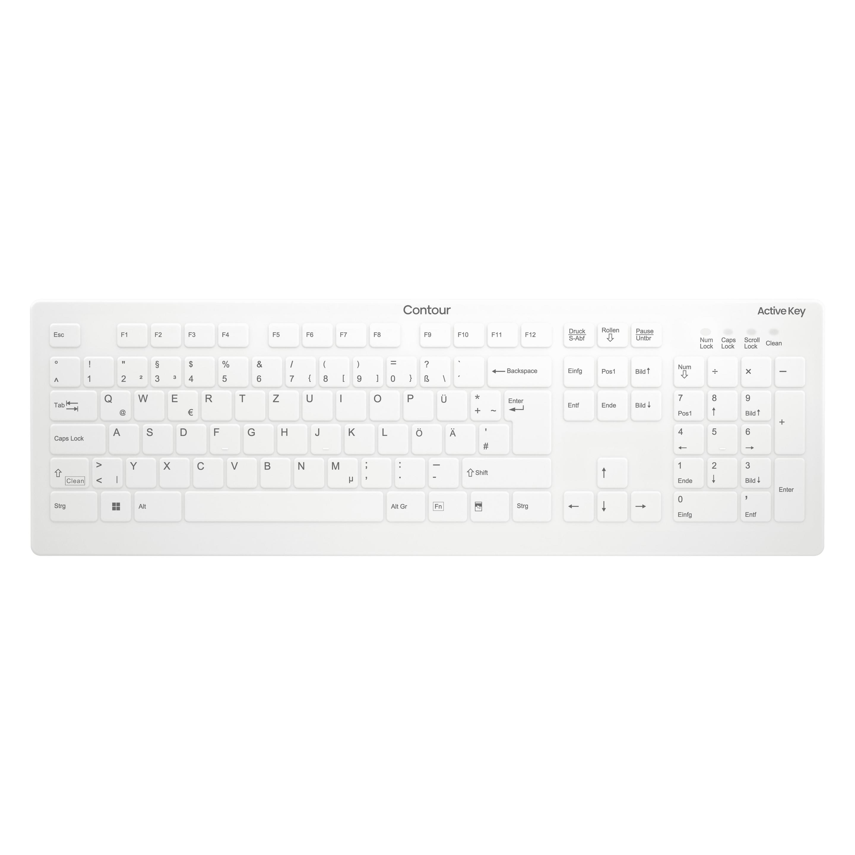 Cherry ACTIVE KEY MTA AK-C8112 Wireless DE-Layout weiss (DE, Kabellos) (AK-C8112-FU1-W/DE)