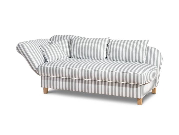 Tchibo - Recamiere »Saturn« mit Stauraum - 197x88x82cm - hellgrau -
