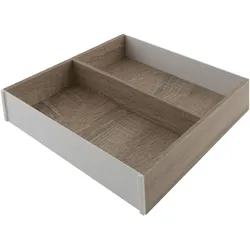 Blum Ambia-Line Küchen Rahmen Besteckeinsatz 273x242x50mm, Bardolino Eiche Stahl, Besteckkasten, Braun