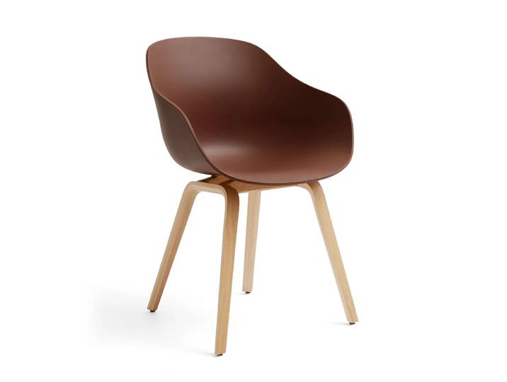HAY - About A Chair AAC 222, Eiche lackiert / soft brick 2.0 (Filzgleiter)
